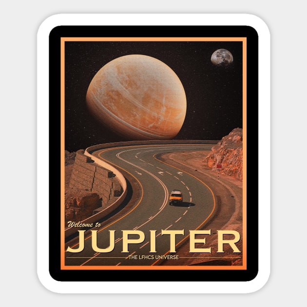 POSTCARD: JUPITER. Sticker by LFHCS